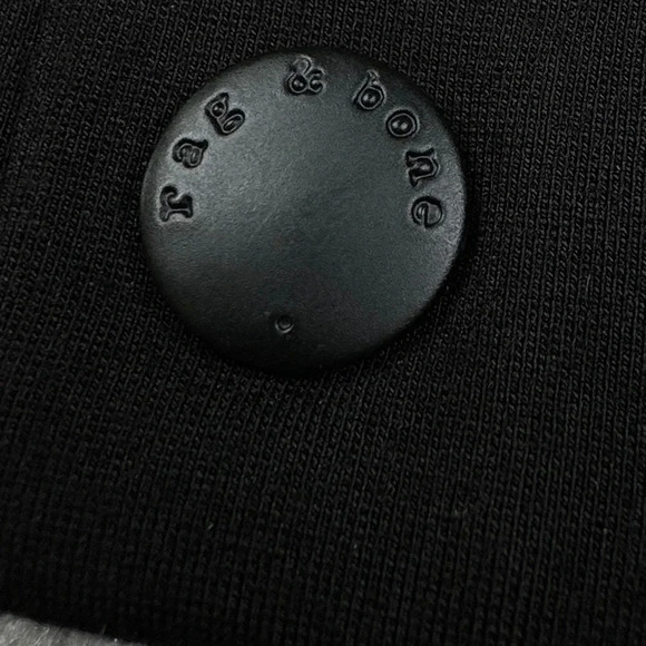 Rag & Bone Simone Snap Ankle Pants. Ponte Knit Fabric. Black. Size 6 - Picture 9 of 14